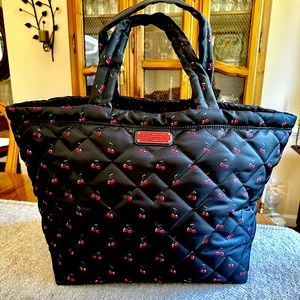 MARC JACOBS Nylon Quilted Weekender Tote Bag, Large